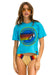 AVIATOR NATION HAIGHT ASHBURY BOYFRIEND TEE - NEON BLUE Boyfriend Tee Aviator Nation 