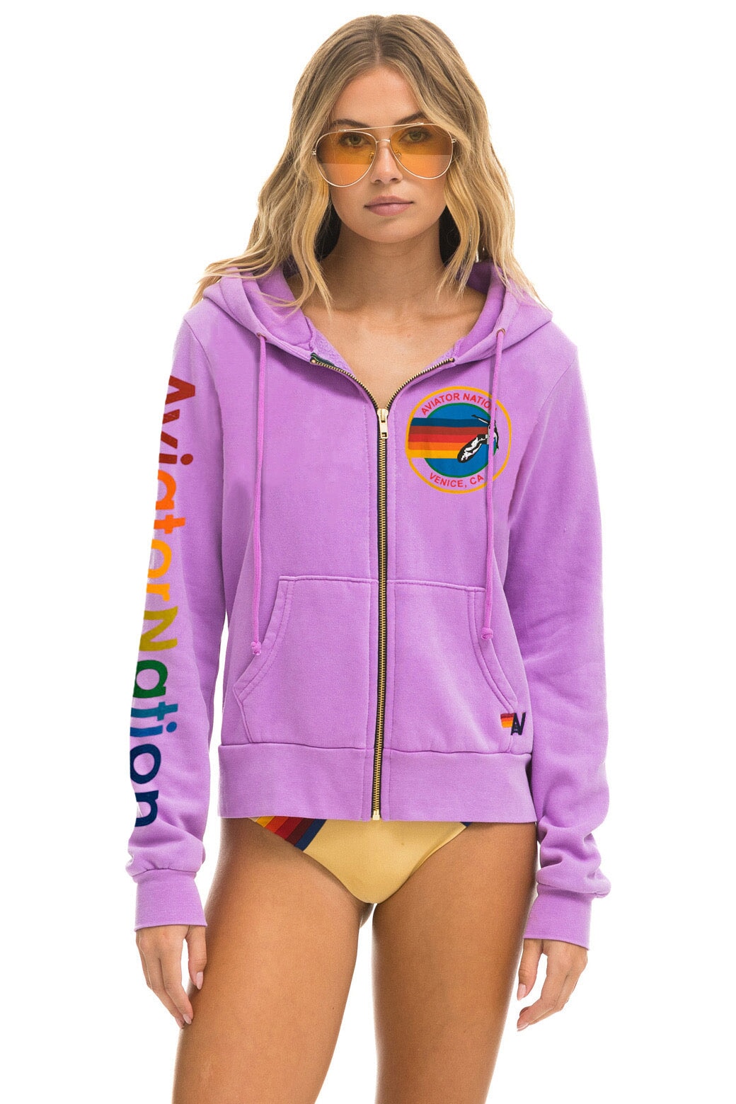 AVIATOR NATION HOODIE - NEON PURPLE Hoodie Aviator Nation 