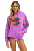 AVIATOR NATION MANHATTAN BEACH RELAXED PULLOVER HOODIE - NEON PURPLE Hoodie Aviator Nation 