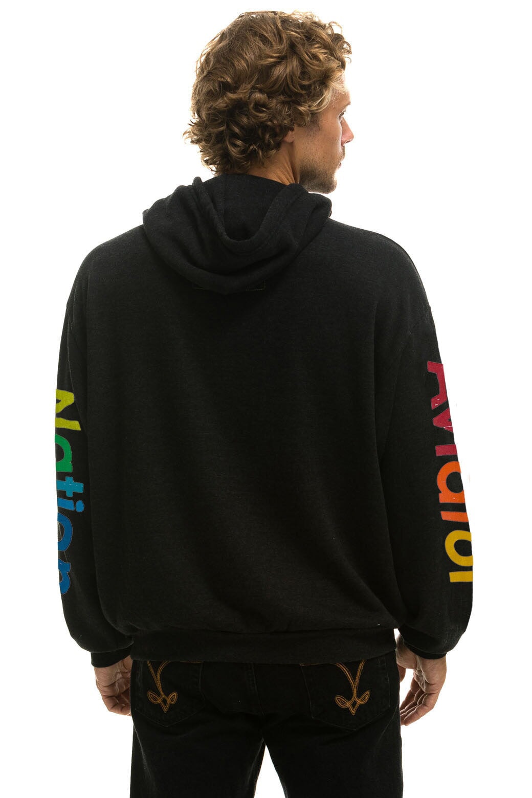 AVIATOR NATION NEW YORK CITY RELAXED PULLOVER HOODIE - BLACK Hoodie Aviator Nation 