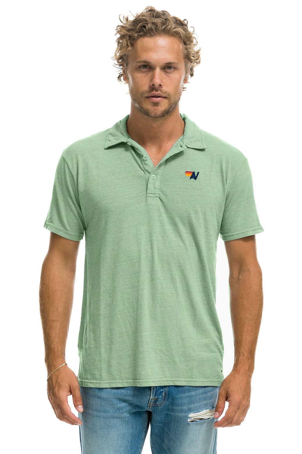 AVIATOR NATION POLO - SAGE Tees Aviator Nation 