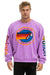 AVIATOR NATION RELAXED CREW SWEATSHIRT - NEON PURPLE Sweatshirt Aviator Nation 