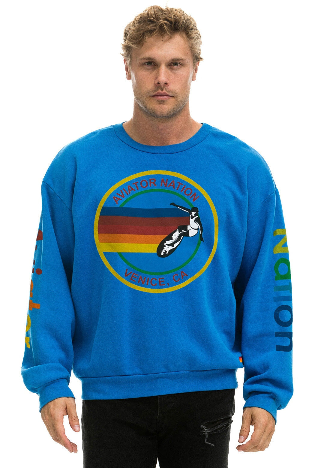 Aviator Nation Windsurf Crewneck Sweatshirt Medium M shops