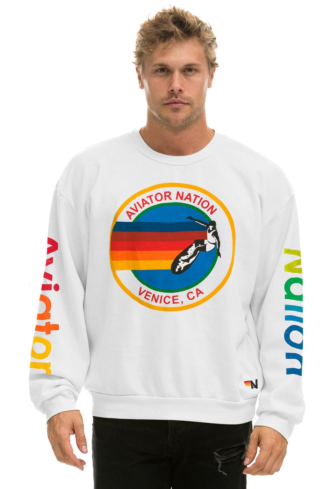 Aviator Nation Windsurf Crewneck Sweatshirt Medium M shops