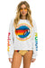 AVIATOR NATION RELAXED CREW SWEATSHIRT - WHITE Sweatshirt Aviator Nation 