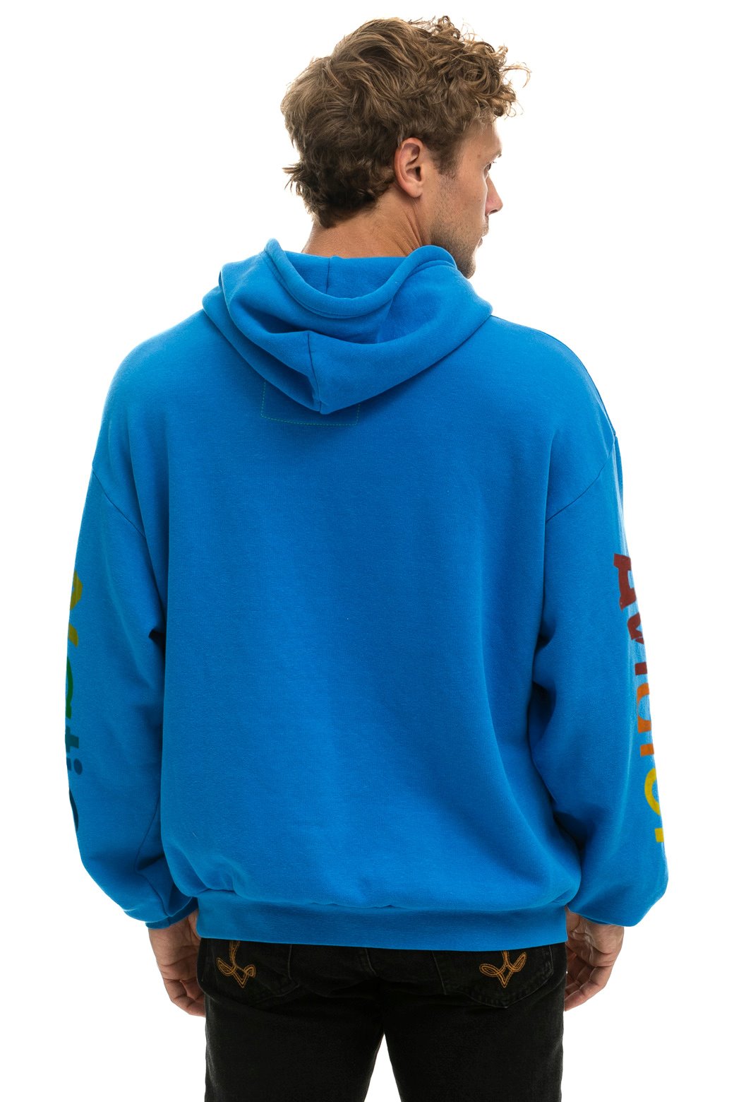 AVIATOR NATION RELAXED PULLOVER HOODIE - OCEAN - Aviator Nation