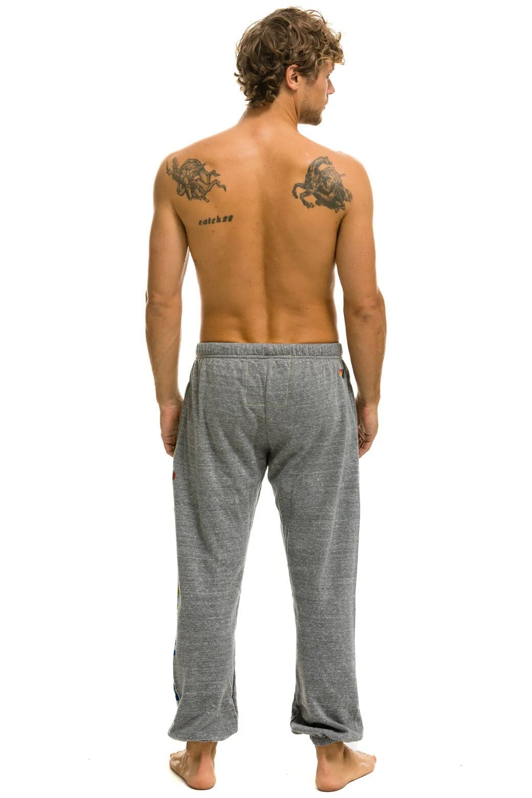 AVIATOR NATION SAN FRANCISCO SWEATPANTS - HEATHER GREY Men's Sweatpants Aviator Nation 