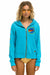 AVIATOR NATION VAIL ZIP HOODIE - NEON BLUE Hoodie Aviator Nation 