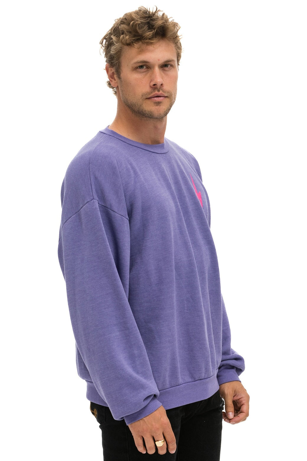 Aviator Nation BOLT 2024 FADE SWEATSHIRT - PURPLE // PINK PURPLE