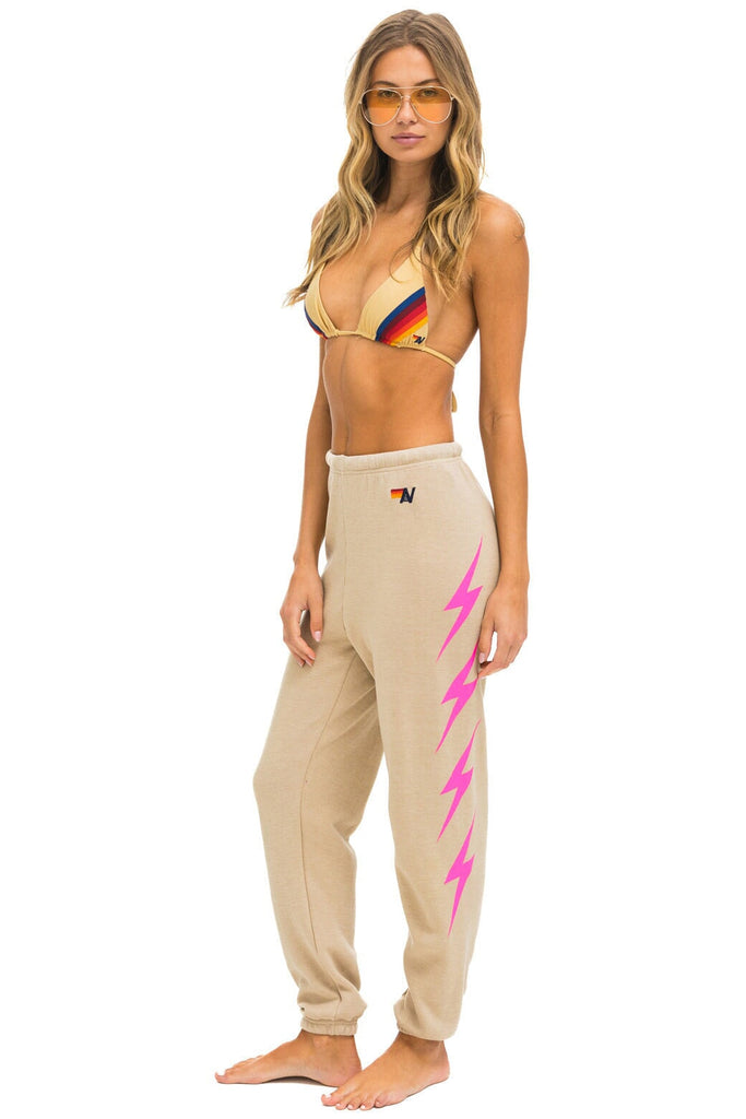 Aviator nation Pink Bolt store Sweatpants Women Small