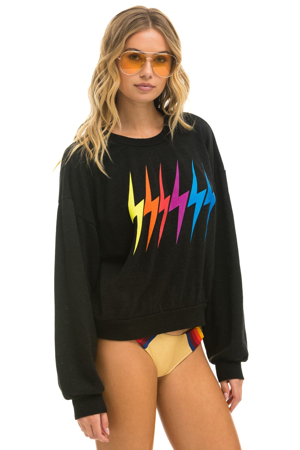 Black hot sale gradient crewneck