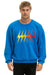 BOLT GRADIENT RELAXED CREW SWEATSHIRT - OCEAN // RAINBOW Sweatshirt Aviator Nation 