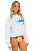 BOLT GRADIENT RELAXED CREW SWEATSHIRT - WHITE // BLUE Sweatshirt Aviator Nation 