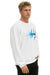 BOLT GRADIENT RELAXED CREW SWEATSHIRT - WHITE // BLUE Sweatshirt Aviator Nation 