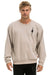 BOLT STITCH RELAXED CREW SWEATSHIRT - SAND // BLACK Sweatshirt Aviator Nation 