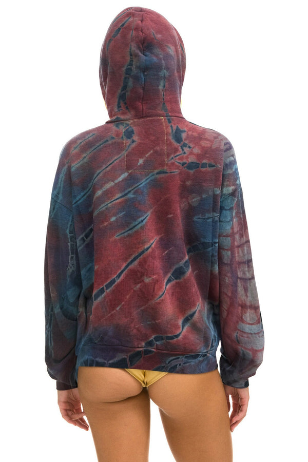 Aviator Nation retailer Tie-Dye Hoodie sz Mediume blue and yellow