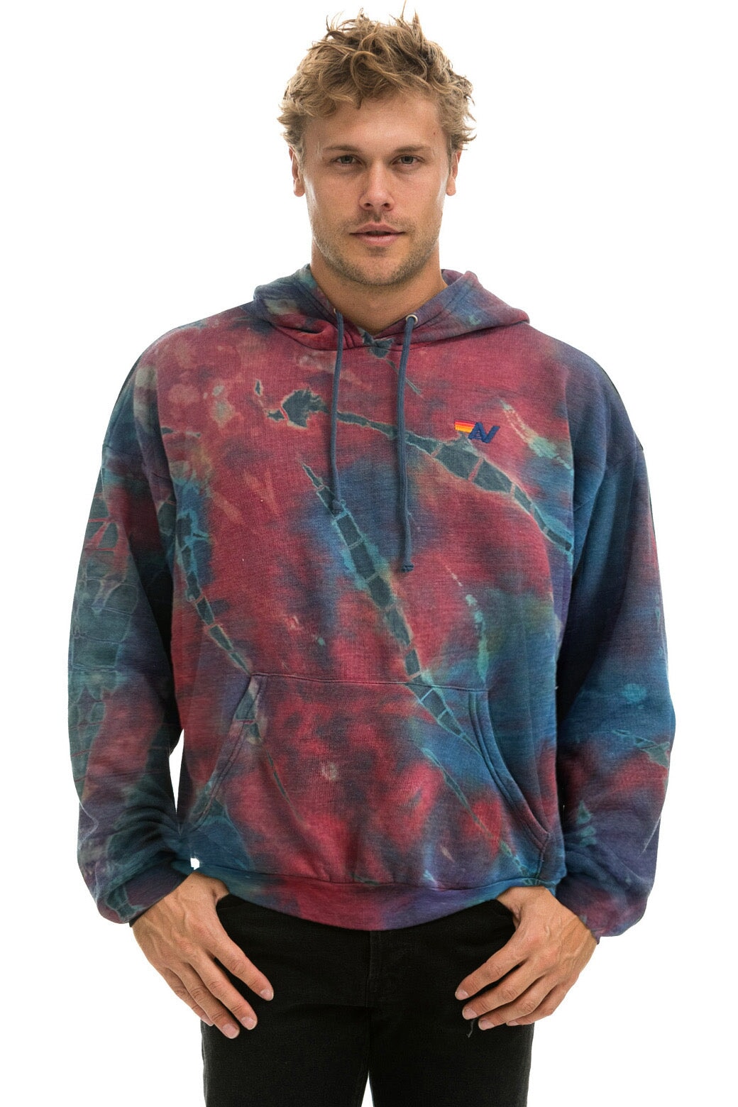 Aviator nation tie dye hoodie M 2024