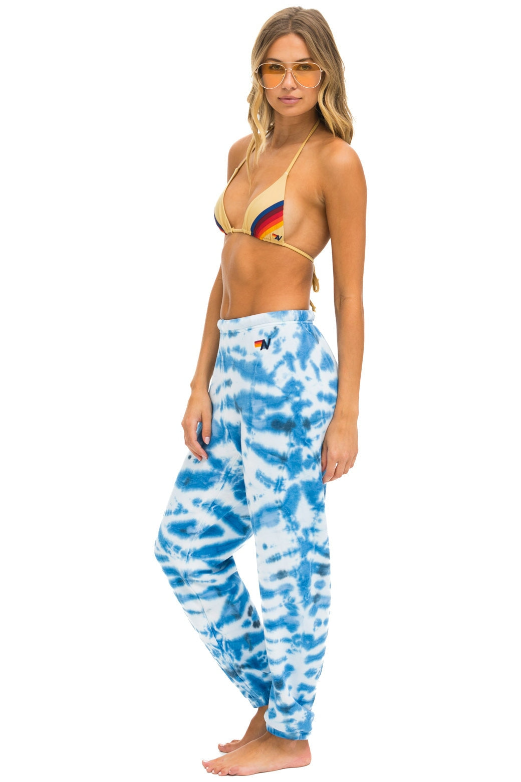 Tie dye aviator nation sweatpants sale