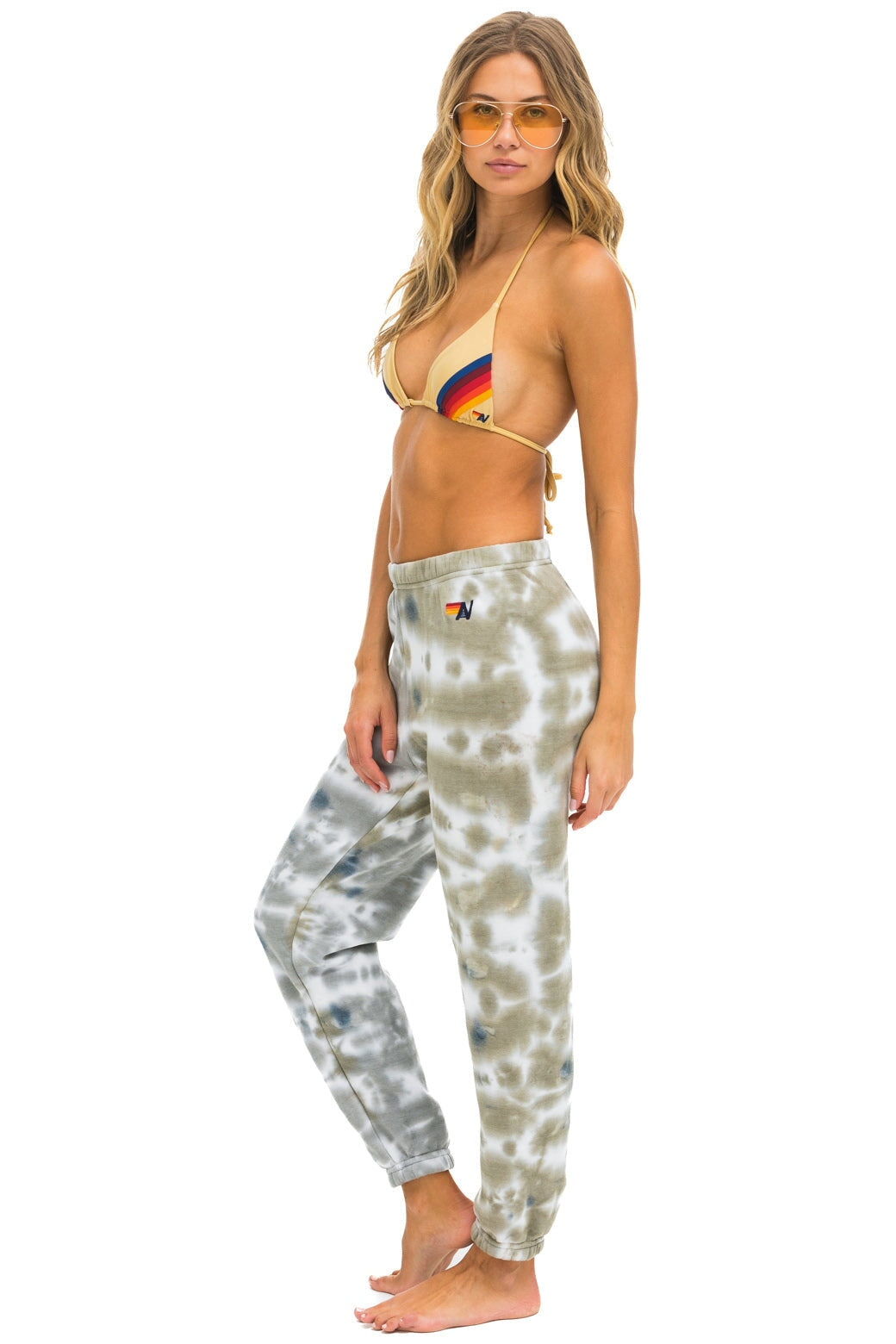 Tie dye on grey sweatpants cheap