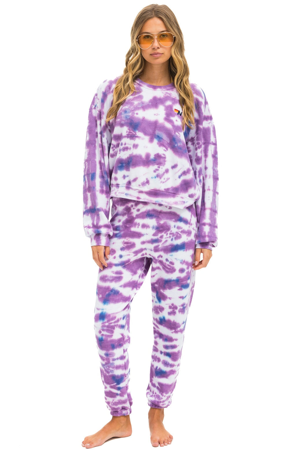 Aviator Nation shops Tie Dye Sweatshirt Set