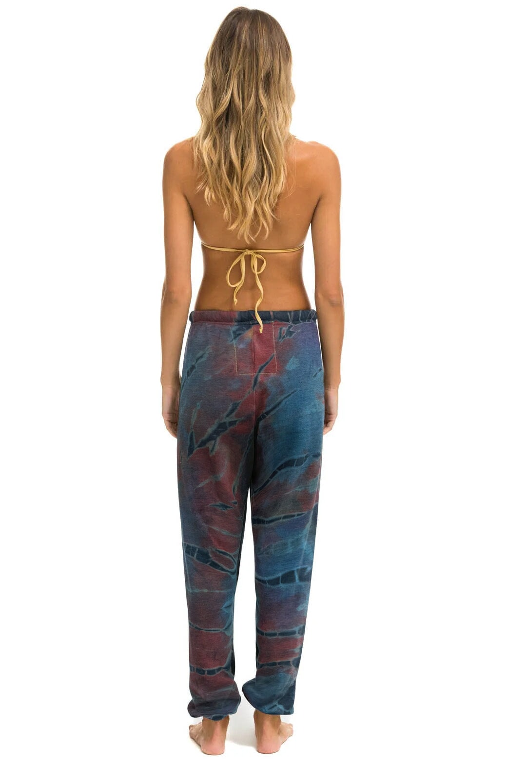 HAND DYED SWEATPANTS - TIE DYE MULTI Women's Sweatpants Aviator Nation 