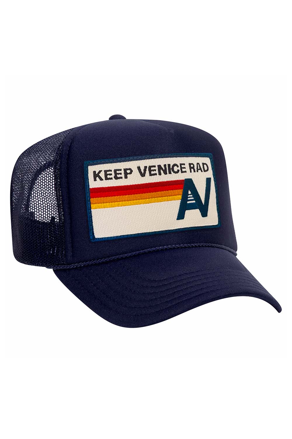 KEEP VENICE RAD - VINTAGE LOW RISE TRUCKER HATS Aviator Nation NVY 