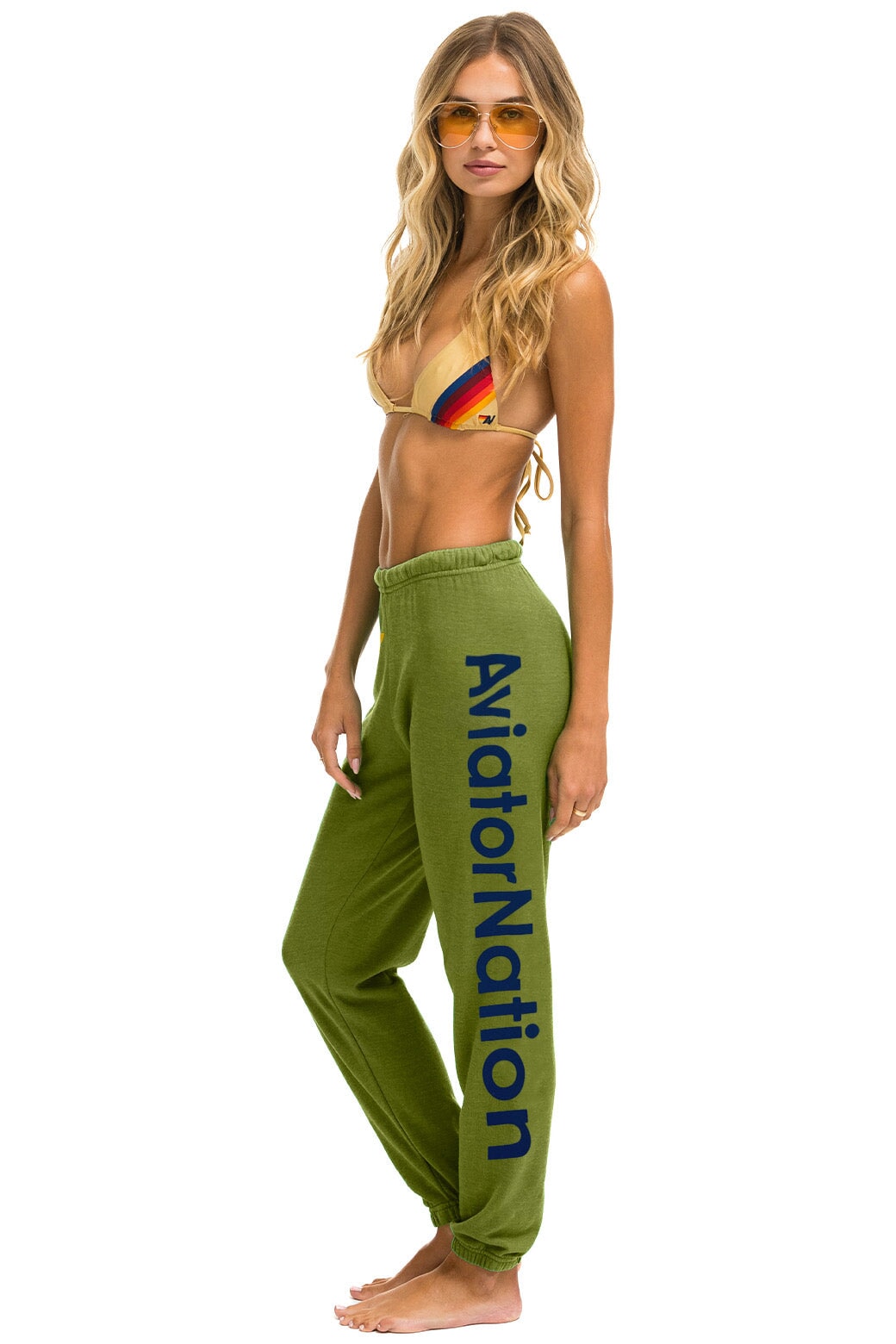 KENTUCKY DERBY 2024 UNISEX SWEATPANTS - JUNGLE GREEN Aviator Nation 