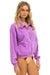 LOGO EMBROIDERY HALF ZIP SWEATSHIRT - NEON PURPLE Sweatshirt Aviator Nation 