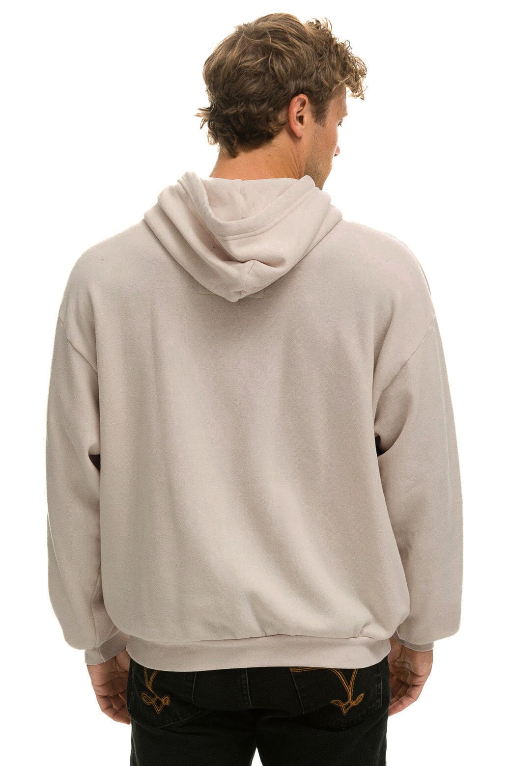 LOGO PULLOVER RELAXED HOODIE - SAND Hoodie Aviator Nation 