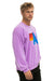 LOGO RELAXED CREW SWEATSHIRT - NEON PURPLE Sweatshirt Aviator Nation 