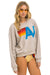 LOGO RELAXED CREW SWEATSHIRT - SAND Sweatshirt Aviator Nation 