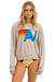 LOGO RELAXED CREW SWEATSHIRT - SAND Sweatshirt Aviator Nation 