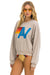 LOGO RELAXED CREW SWEATSHIRT - SAND Sweatshirt Aviator Nation 