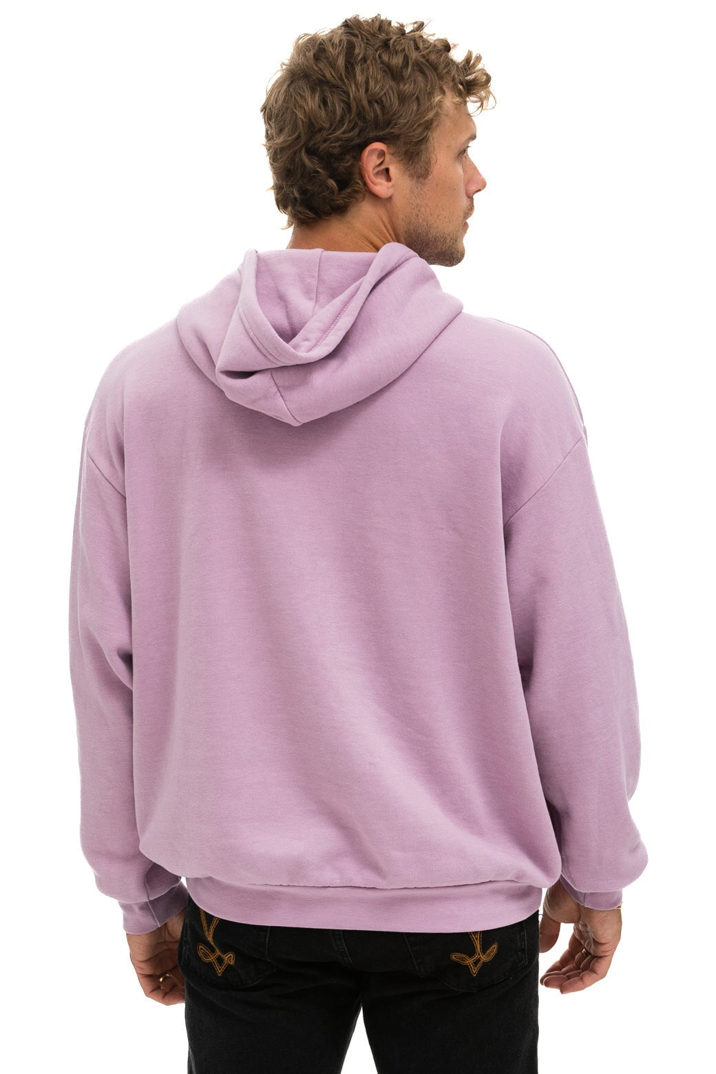 LOGO STITCH PULLOVER RELAXED HOODIE - MAUVE Hoodie Aviator Nation 