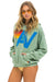 LOGO STITCH PULLOVER RELAXED HOODIE - SAGE Hoodie Aviator Nation 