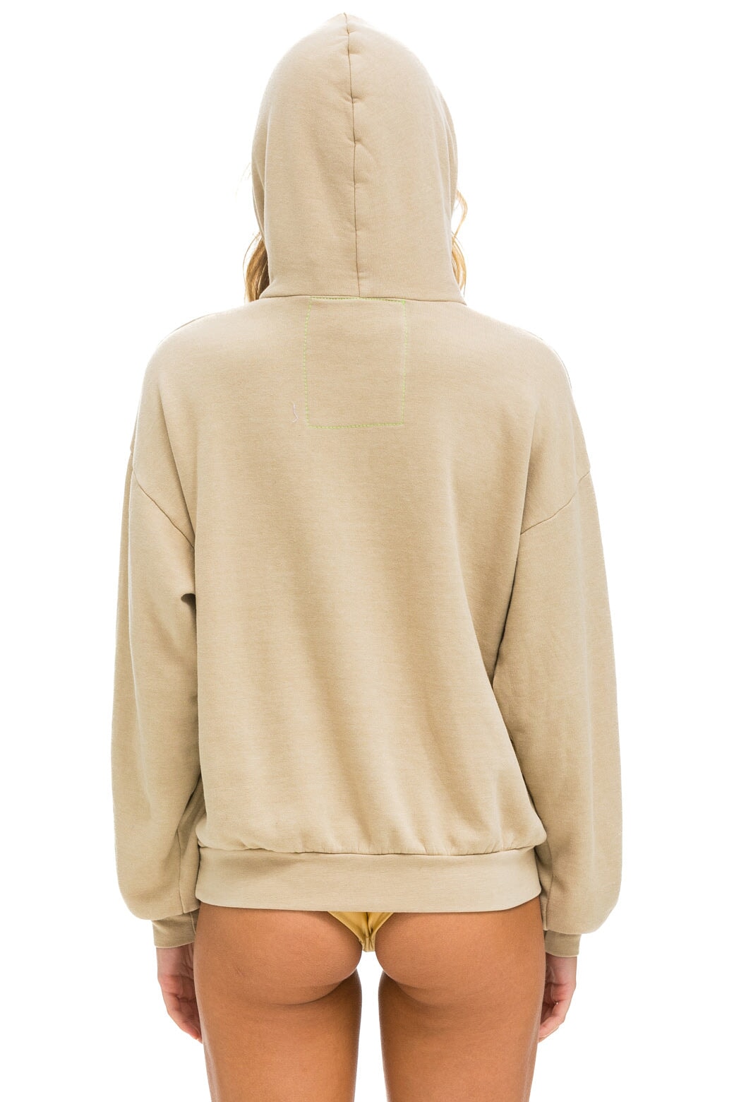 LOGO STITCH PULLOVER RELAXED HOODIE - SAND Hoodie Aviator Nation 