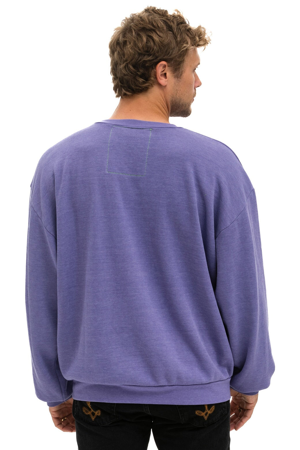 LOGO STITCH RELAXED CREW SWEATSHIRT - LAVENDER Sweatshirt Aviator Nation 