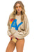 LOGO STITCH RELAXED CREW SWEATSHIRT - SAND Sweatshirt Aviator Nation 