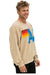 LOGO STITCH RELAXED CREW SWEATSHIRT - SAND Sweatshirt Aviator Nation 