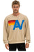 LOGO STITCH RELAXED CREW SWEATSHIRT - SAND Sweatshirt Aviator Nation 