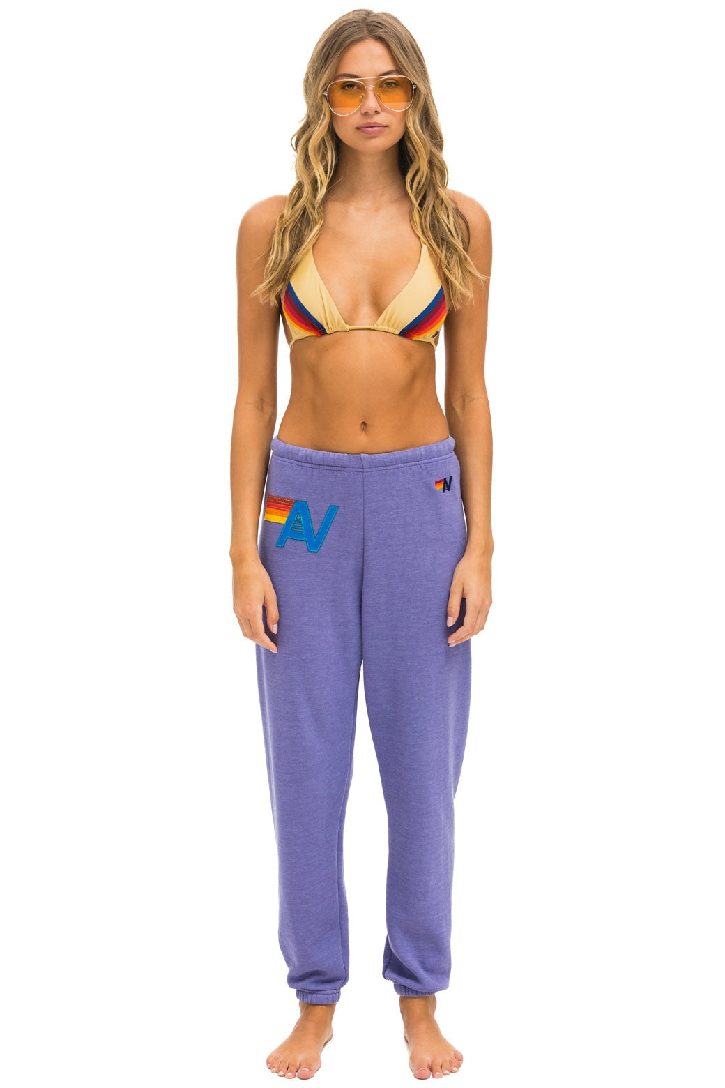 LOGO STITCH SWEATPANTS - LAVENDER Women&#39;s Sweatpants Aviator Nation 