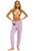 LOGO STITCH SWEATPANTS - MAUVE Women's Sweatpants Aviator Nation 