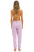 LOGO STITCH SWEATPANTS - MAUVE Women's Sweatpants Aviator Nation 