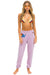 LOGO STITCH SWEATPANTS - MAUVE Women's Sweatpants Aviator Nation 