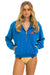 MOUNTAIN EMBROIDERY UNISEX HALF ZIP SWEATSHIRT - OCEAN Unisex Outerwear Aviator Nation 