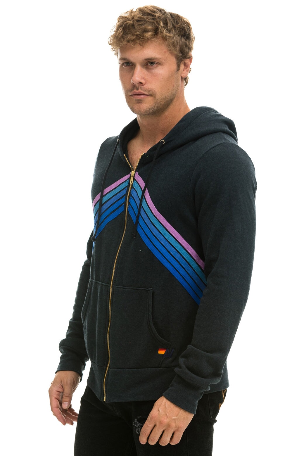 Aviator nation bolt stitch chevron online sweatshirt