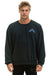 MOUNTAIN STITCH RELAXED CREW SWEATSHIRT - CHARCOAL // BLUE // PURPLE Sweatshirt Aviator Nation 