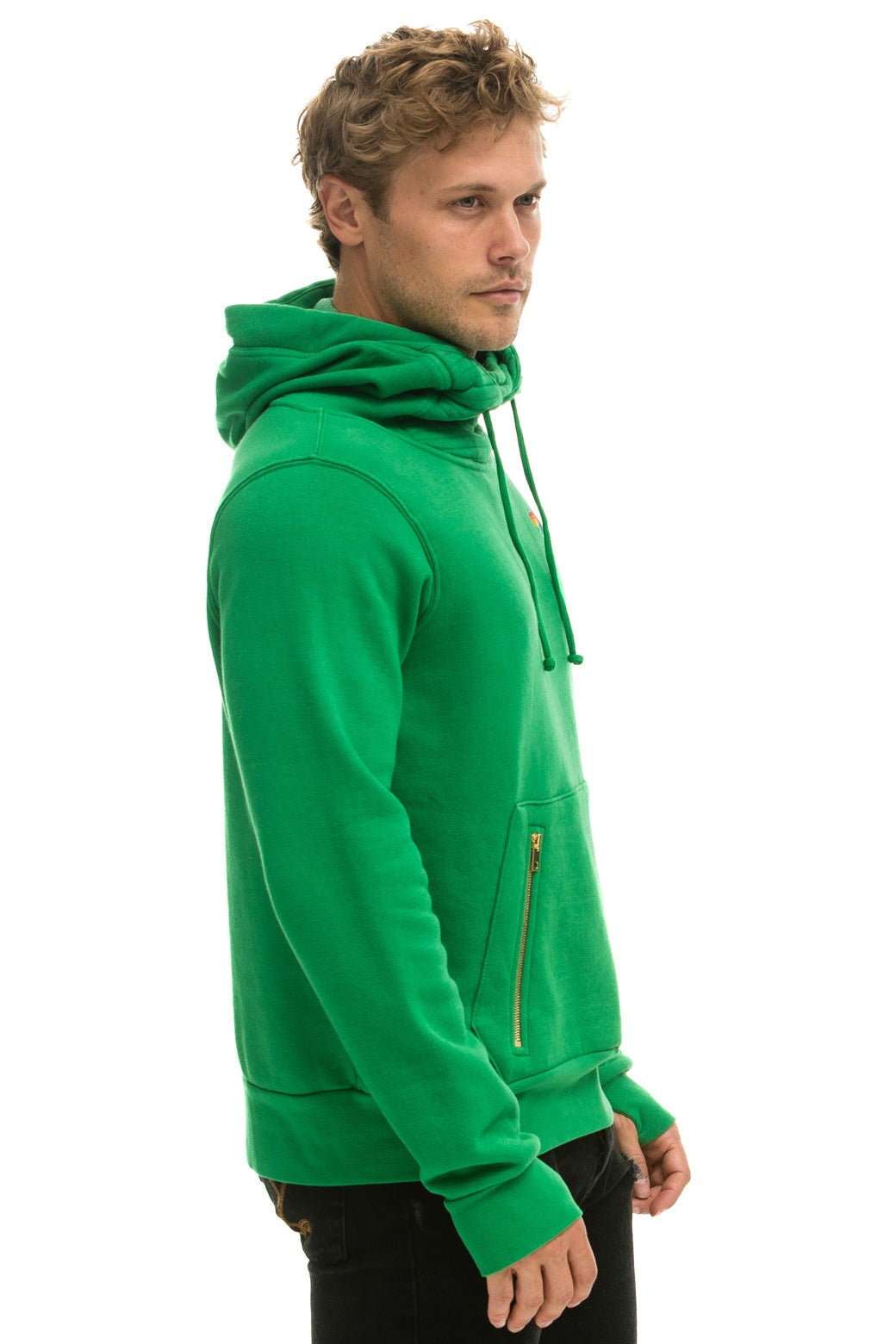 NINJA PULLOVER HOODIE - KELLY GREEN Hoodie Aviator Nation 