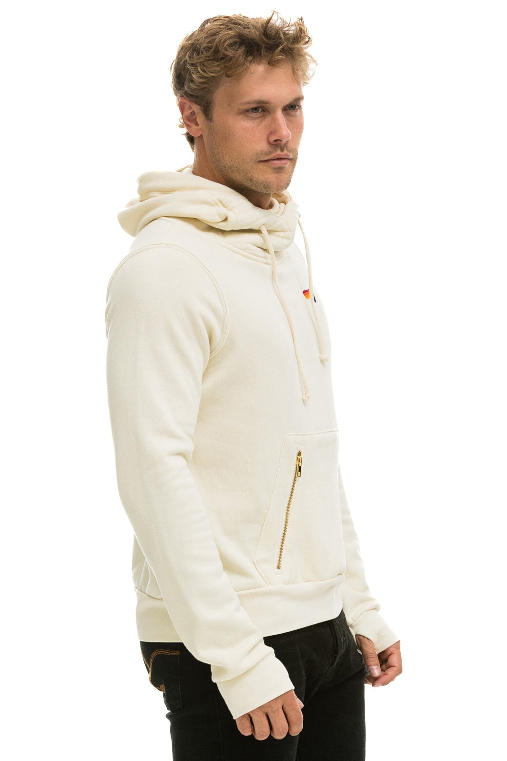 NINJA PULLOVER HOODIE - VINTAGE WHITE Hoodie Aviator Nation 