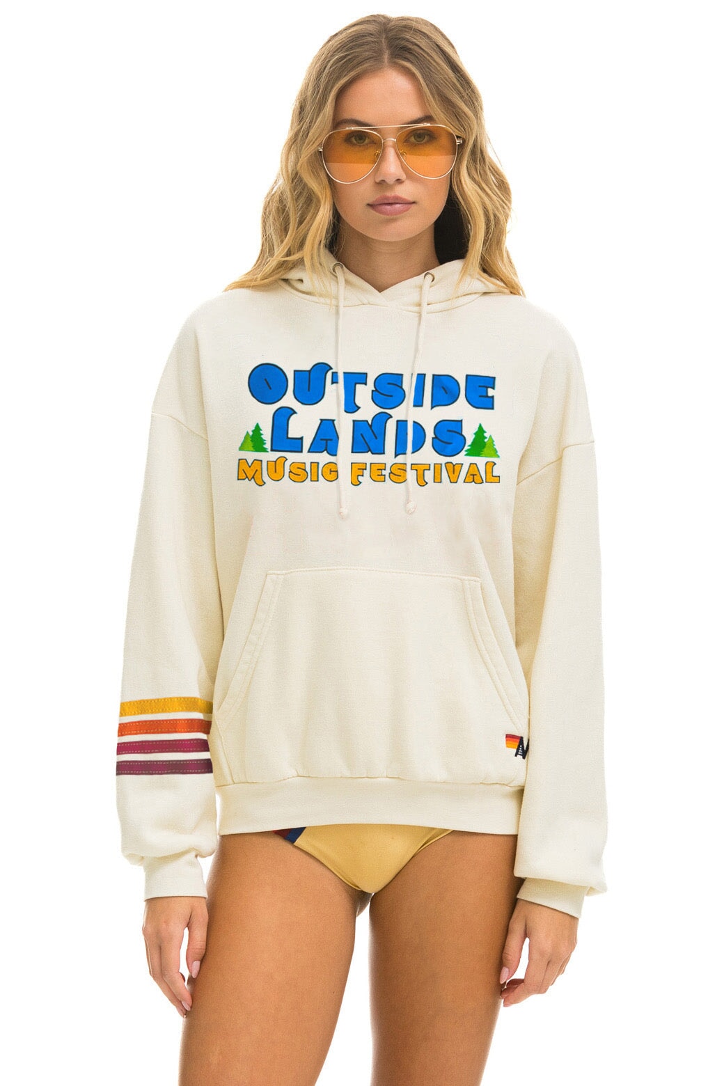 Yellow and white hoodie hotsell